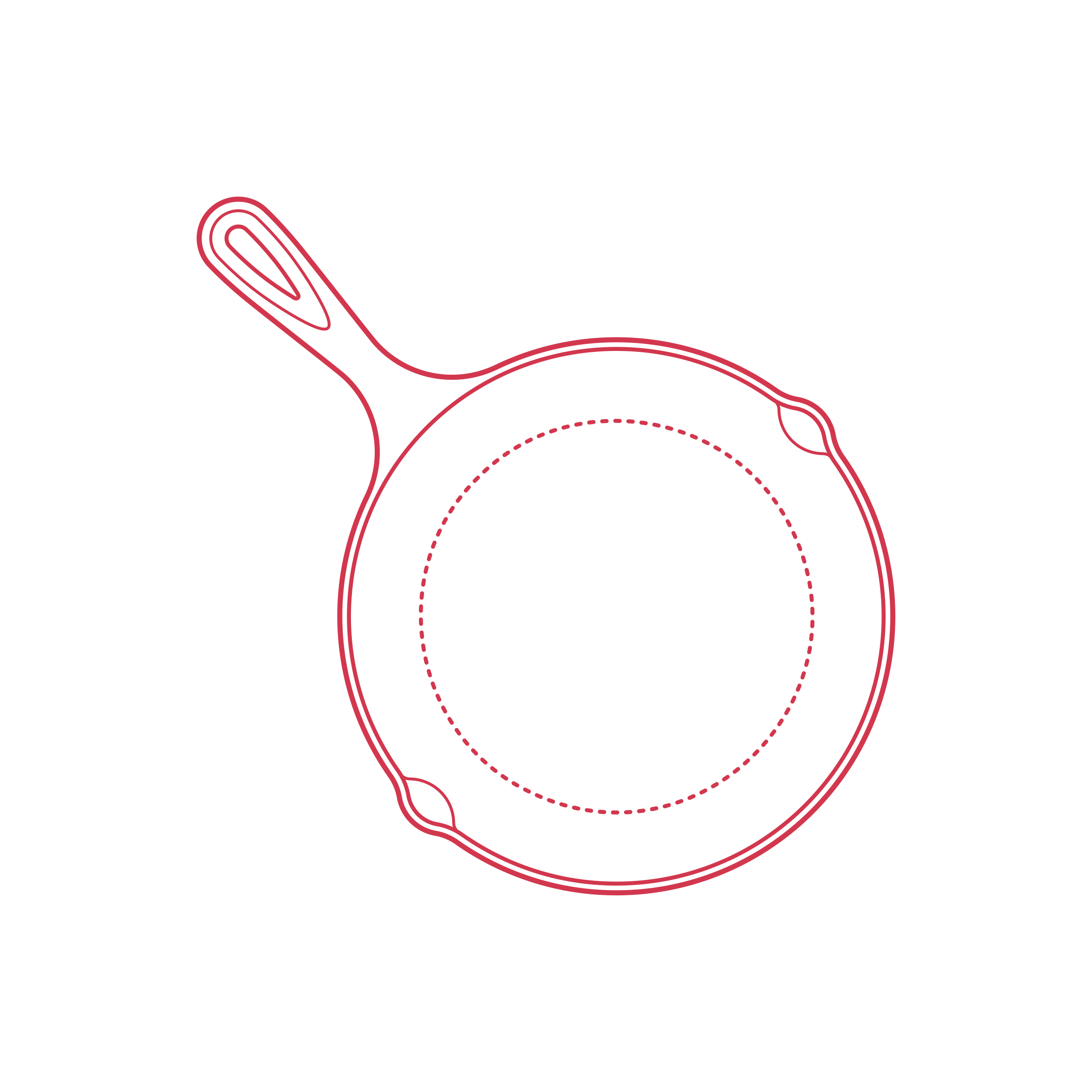 Objects Cooking Pans Cast Iron Skillet 8 Inch Svg Line Art Free Vectors